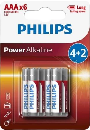Philips LR03P6BP/10 Baterie 6 ks