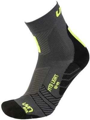 UYN Cycling MTB Anthracite/Fluo Yellow 35/38 Calcetines de ciclismo
