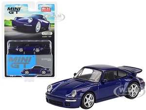 RUF CTR Anniversary Dark Blue Metallic Limited Edition to 3000 pieces Worldwide 1/64 Diecast Model Car by True Scale Miniatures