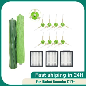 Accessories For iRobot Roomba i7 i7 /i7 Plus E5 E6 E7 Series Vacuum Cleaner Side Brush Hepa Filters Bristle Brush Replacement