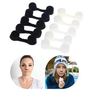 10Pcs/lot Anti-pollution Tanning Nasal Plug Spray Nose Filters Sponge Black/White