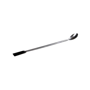 Lab Supplies Horn Spoon,Medicinal Ladle With Spatula,Home Household Handy Tools Length 200mm Laboratory Supplies For Teaching