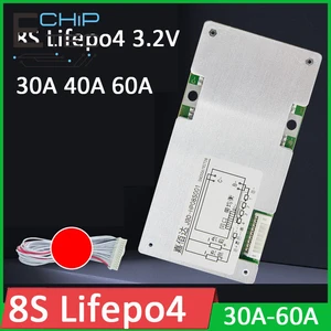 8S 30A 40A 60A Lifepo4 Lithium iron phosphate Battery Protection Board Inverter with Balance Circuits