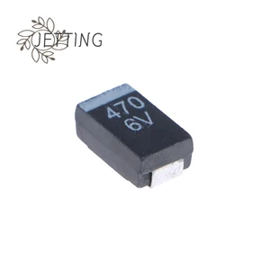 10Pcs 6.3V470UF 477J 470UF 6V D7343 Type D Tantalum Capacitor New