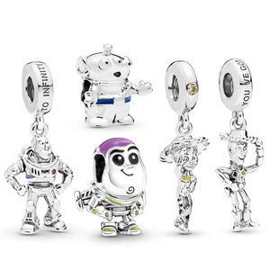 Disney Toy Story Pendant DIY Fit Pandora Charms Bracelet Women Pixar Cartoon Jessie Woody Buzz Lightyear Beads For Bijoux Making