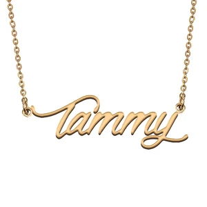 Tammy Custom Name Necklace Customized Pendant Choker Personalized Jewelry Gift for Women Girls Friend Christmas Present