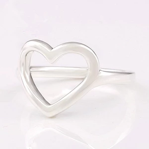 Authentic 925 Sterling Silver Heart Shape Classic Love Ring For Women Wedding Party Europe Fashion Jewelry
