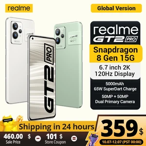 Global Version Realme GT 2 Pro 5G Snapdragon 8 Gen 1 SONY IMX766 Camera 6.7"120Hz 2K Display 65W SuperDart 5000mAh