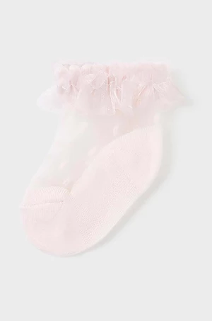 Detské ponožky Mayoral Newborn béžová farba