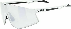 UVEX Pace Perform V White Mat/Variomatic Litemirror Silver Okulary rowerowe