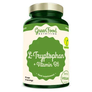 GREENFOOD NUTRITION L-tryptophan + vitamin B6 90 kapslí