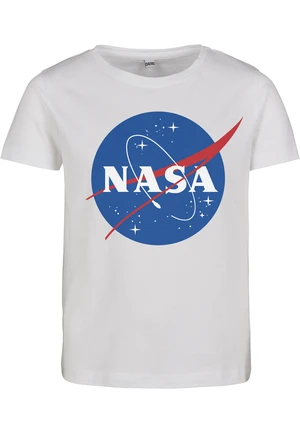 NASA Insignia Children's T-Shirt with Short Sleeves - White