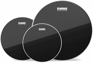 Evans ETP-CHR-F Black Chrome Fusion Conjunto de membranas/parches de tambor