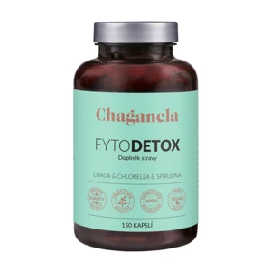 Chaganela FytoDETOX Chaga + Chlorella + Spirulina 150 kapslí