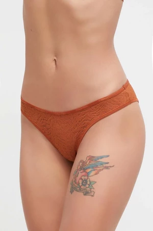 Kalhotky Calvin Klein Underwear oranžová barva, 000QF7348E