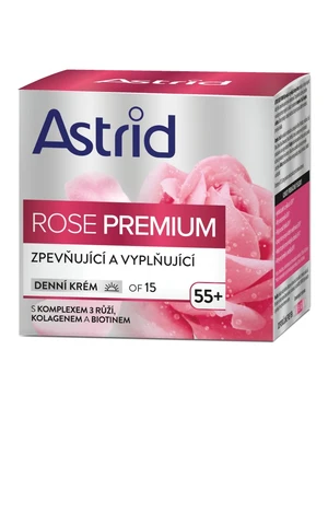 Astrid Zpevňující a vyplňující denní krém OF 15 Rose Premium 50 ml