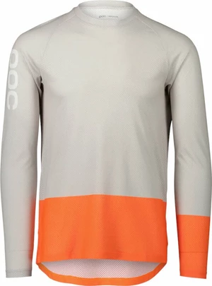 POC MTB Pure LS Jersey Granite Grey/Zink Orange M Cyklodres/ tričko