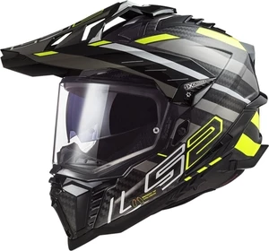 LS2 MX701 Explorer Carbon Edge Black/Hi-Vis Yellow 2XL Helm