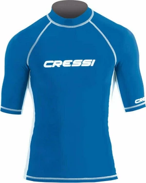 Cressi Rash Guard Man Short Sleeve Chemise Blue XL