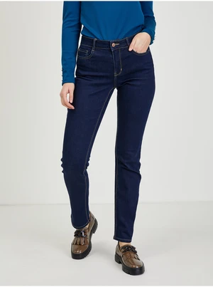 Dark blue womens straight fit jeans ORSAY - Women