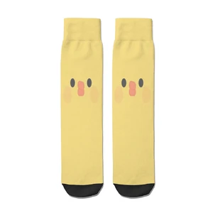 Duck Face Straight Socks Male Mens Women Autumn Stockings Polyester Printed