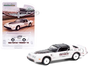 1980 Pontiac Firebird Trans Am T/A White with Black Top Official Pace Car "64th Annual Indianapolis 500 Mile Race" "Hobby Exclusive" 1/64 Diecast Mod