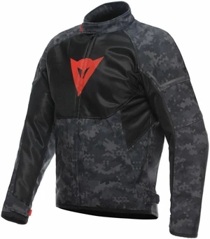 Dainese Ignite Air Tex Jacket Camo Gray/Black/Fluo Red 56 Textilní bunda