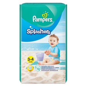 PAMPERS Splashers vel.3-4  Kalhotkové plenky do vody 12 ks