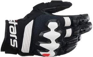 Alpinestars Halo Leather Gloves Black/White 3XL Mănuși de motocicletă