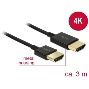 Delock HDMI prepojovací kábel #####HDMI-A Stecker, #####HDMI-A Stecker 3.00 m čierna 84774 pozlátené kontakty #####HDMI-