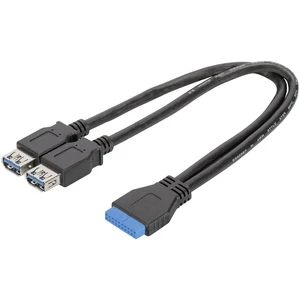 Digitus #####USB-Kabel #####USB 3.2 Gen1 (USB 3.0 / USB 3.1 Gen1) #####Pfostenstecker 19pol. , #####USB-A Buchse 30.00 c