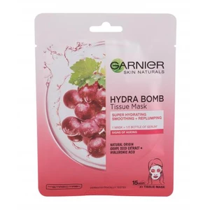 Garnier Skin Naturals Hydra Bomb Natural Origin Grape Seed Extract 1 ks pleťová maska na zmiešanú pleť; na normálnu pleť; na citlivú a podráždenú pleť