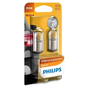 Autožiarovka Philips Vision R10W, 2ks (12814B2) autožiarovka • typ R10W • určenie: osvetlenie interiéru, osvetlenie registračnej značky, zadné smerové
