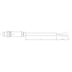 Upravený zástrčkový konektor pro senzory - aktory TE Connectivity 1-2273000-3 zástrčka, rovná, 5.00 m, 1 ks