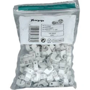 Hřebíkové příchytky Kopp 345604080 345604080, 7 do 10 mm, šedá, 100 ks