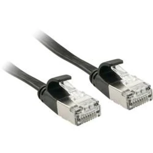 Síťový kabel RJ45 LINDY 47484, CAT 6A, U/FTP, 5.00 m, černá