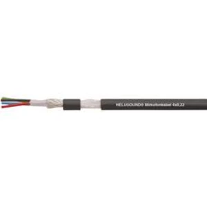 Mikrofonový kabel Helukabel 400041, 4 x 0.22 mm², černá, metrové zboží