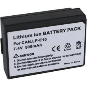 Náhradní baterie pro kamery Conrad Energy LP-E10, 7,4 V, 800 mAh