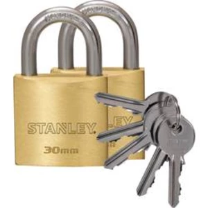 Visací zámek na klíč Stanley 81102 371 402, 30 mm, sada 2 ks