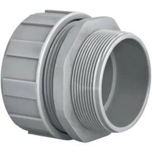 Hadicová spojka rovná HellermannTyton PSR12-S-M16 166-40701, M16, 10 mm, šedá, 1 ks