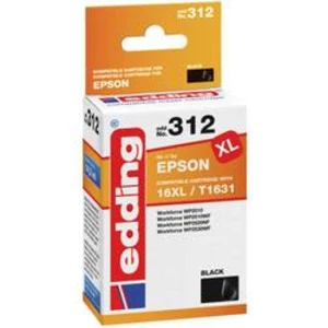 Edding Inkoustová kazeta kompatibilní Single černá EDD-312 Epson T1631 18-312