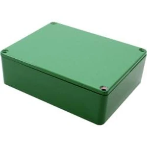 Univerzální pouzdro Hammond Electronics 1590BB2GR 1590BB2GR, 119 x 94 x 38 , litý hliník, zelená, 1 ks