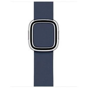 Apple Modern Buckle kožený náramek hlubokomořská modř