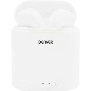 Bluetooth® špuntová sluchátka Denver TWE-36 111191120166, bílá