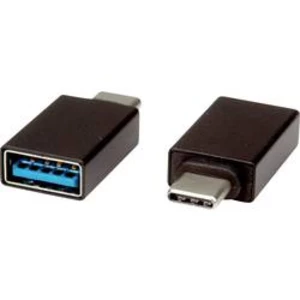Adaptér USB 2.0 Roline [1x USB-C™ zástrčka - 1x ] černá