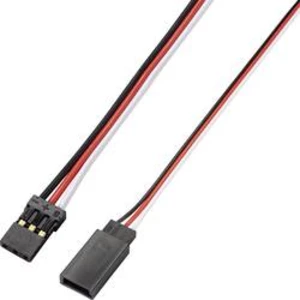 Servo prodlužovací kabel [1x JR zásuvka - 1x Futaba zástrčka] 25.00 cm 0.14 mm² plochý Reely