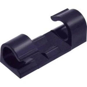 Držák kabelu TRU COMPONENTS 93015c304r TC-6649828, samolepicí, 4 do 7 mm, černá, 1 ks