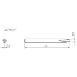 Náhradní hrot Weller pro pájení 4SPI15211-1, 2 mm