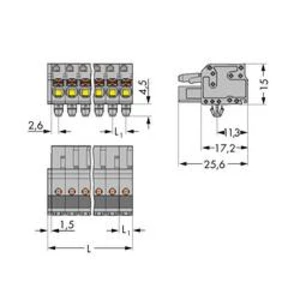 Zásuvkový konektor na kabel WAGO 2231-111/008-000, 56.50 mm, pólů 11, rozteč 5 mm, 25 ks