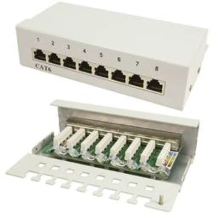 Síťový patch box LogiLink NP0016A, 8 portů, CAT 6, 1 U